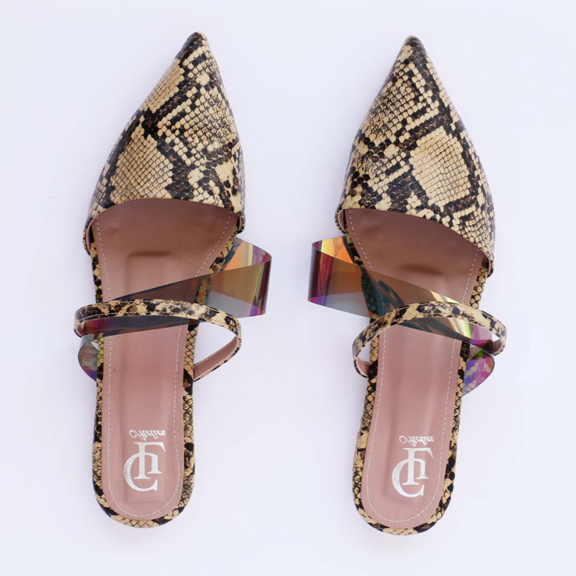 Eden Snake Print Flats