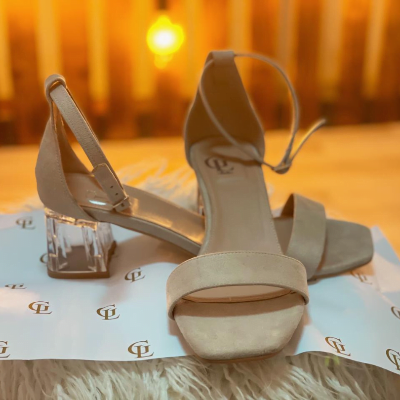 Mia Sandals with transparent heels