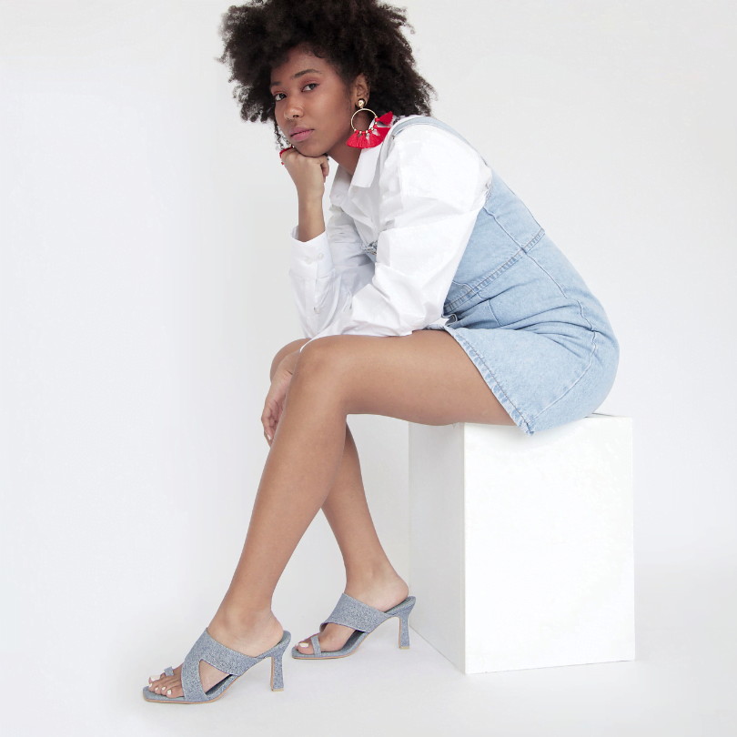 Sabrina Denim Heels 701