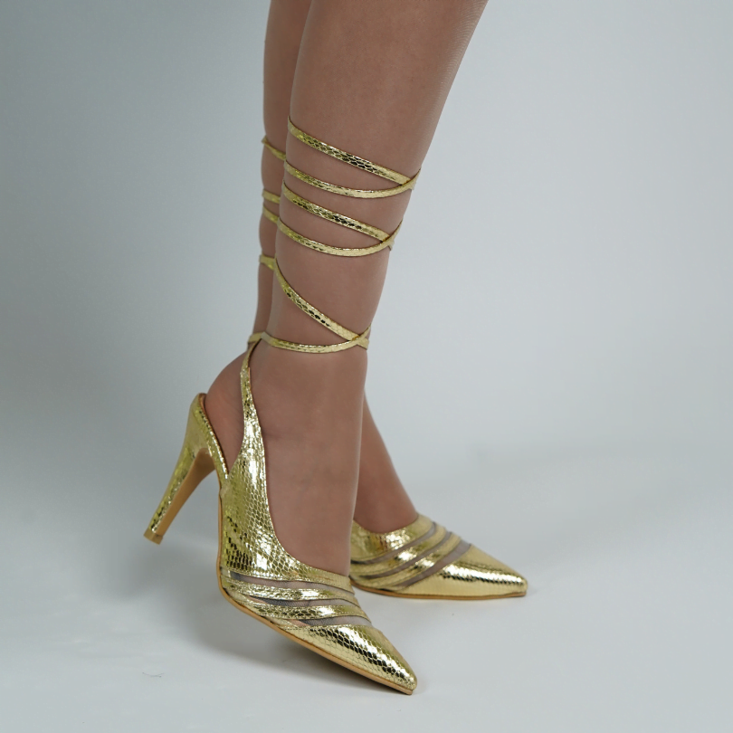 Gigi Metallic Heels