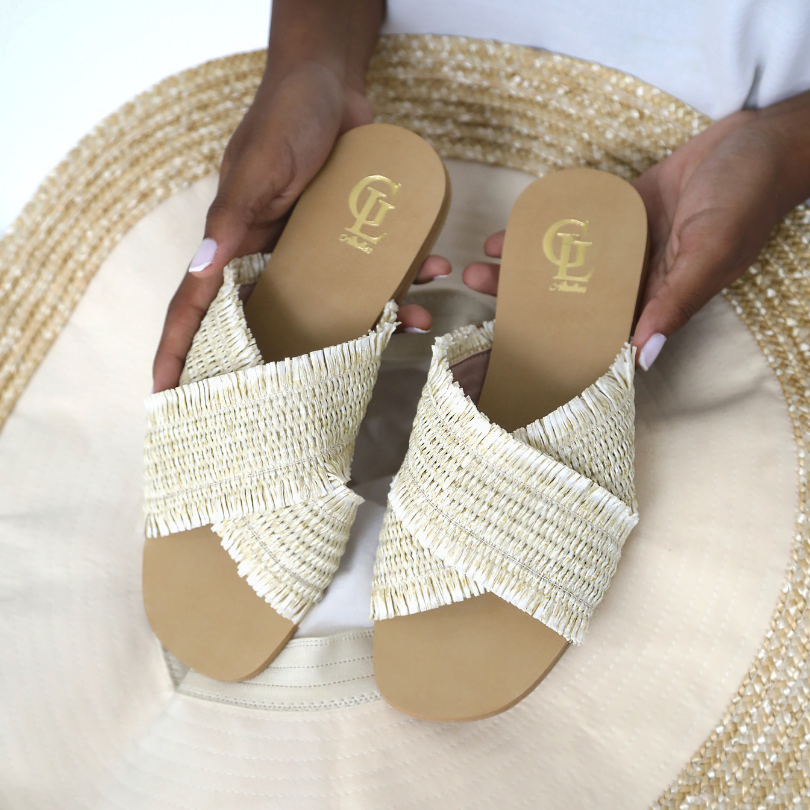 Cilia Summer Flats - straw